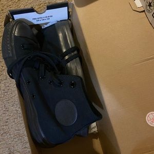 Black on black converse